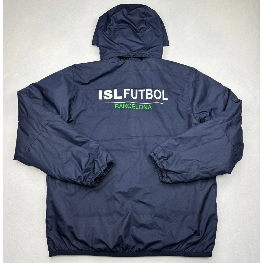 Nike Storm-FIT Jacket Boys XL Navy Fleece Lined Hooded ISL Futbol 645905-451